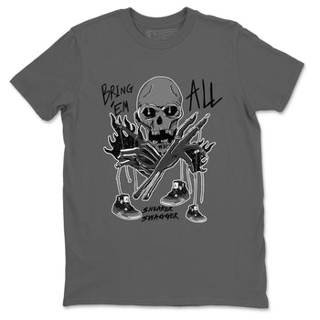 4s Fear shirts to match jordans Bring 'Em All sneaker match tees Air Jordan 4 Retro Fear match shoes to clothes SNRT Sneaker Tees unisex cotton Cool Grey 2 shirts