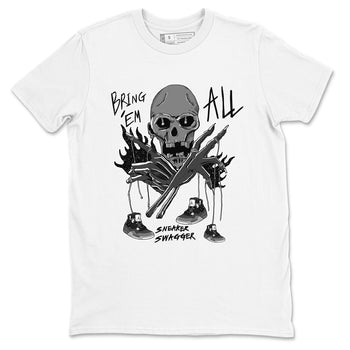 4s Fear shirts to match jordans Bring 'Em All sneaker match tees Air Jordan 4 Retro Fear match shoes to clothes SNRT Sneaker Tees unisex cotton White 2 shirts