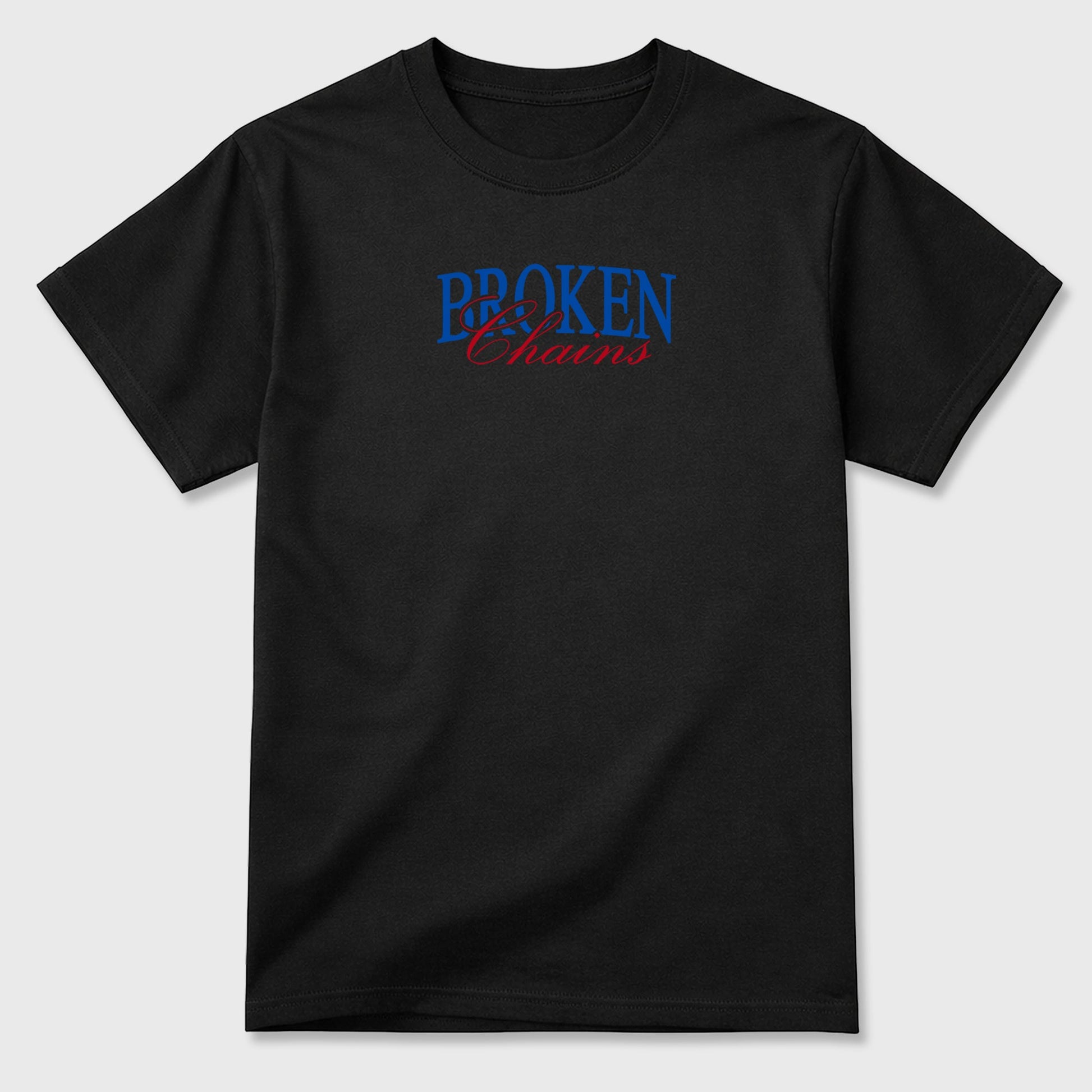 Broken Chains sneaker match t-shirt styled to complete your fit with the Air Jordan 1 Union x Fragment sneakers, shown in Black.