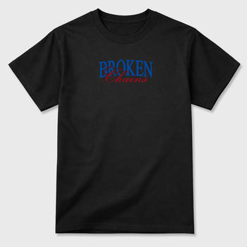 Broken Chains sneaker match t-shirt styled to complete your fit with the Air Jordan 1 Union x Fragment sneakers, shown in Black.