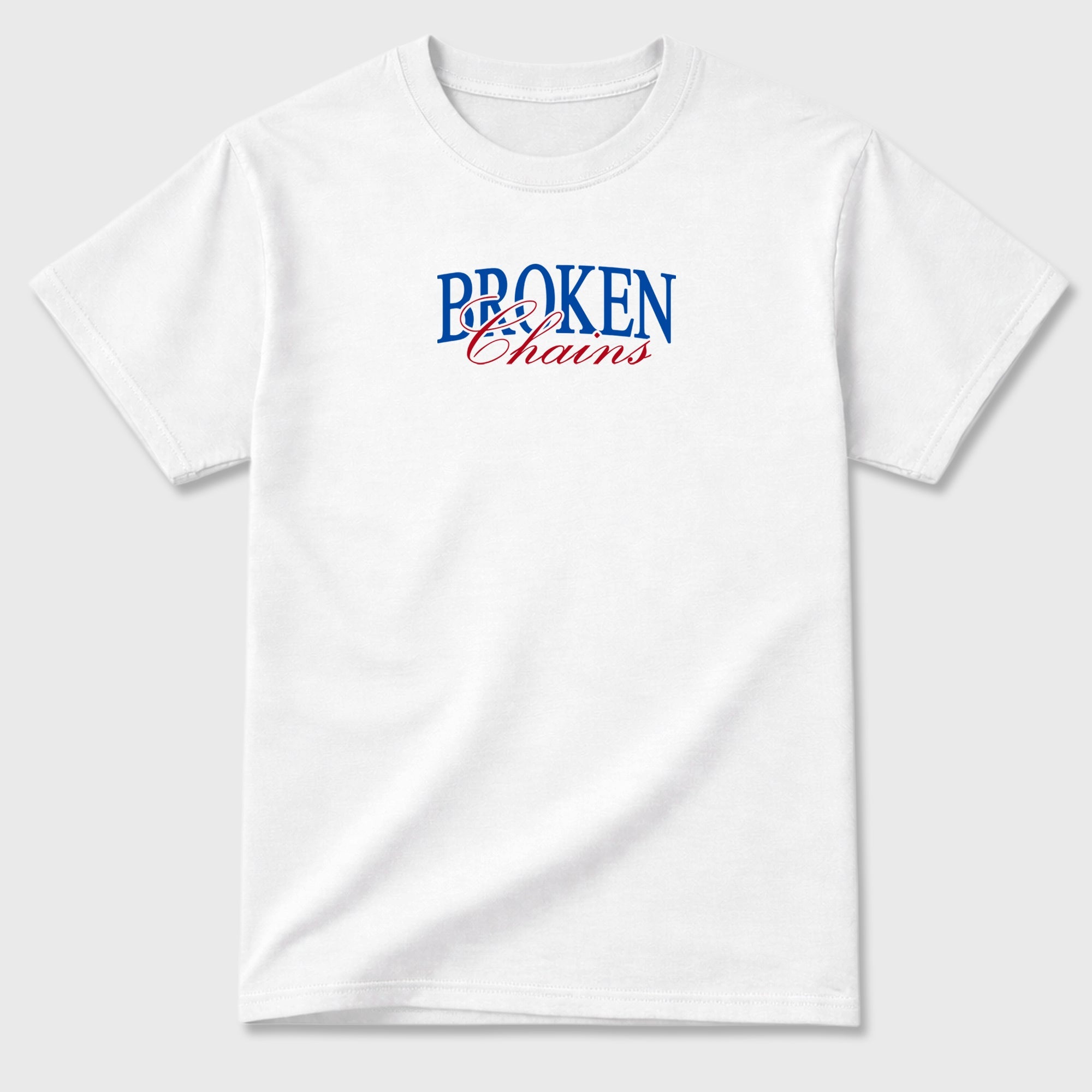 Broken Chains sneaker match t-shirt styled to complete your fit with the Air Jordan 1 Union x Fragment sneakers, shown in White.