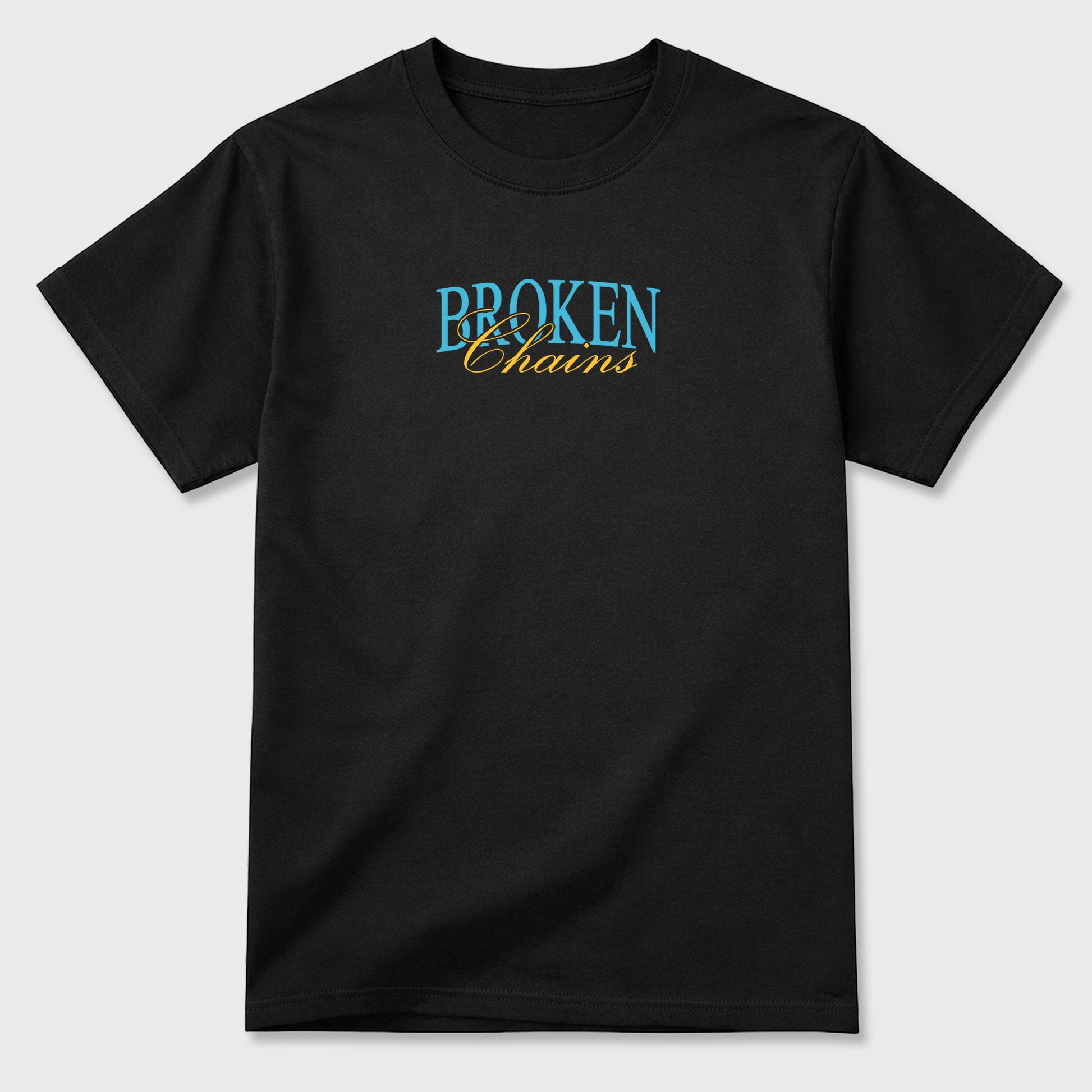 Broken Chains sneaker match t-shirt styled to complete your fit with the Air Jordan 11 Gamma sneakers, Front and Back Graphic Tee