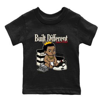 Sneaker Threads – Sneaker Tees To Match Air Foamposite One Pearl – Built Different Since Birth Youth Graphic Tee Black 2. Perfect for Jordan releases 2025 colorways.