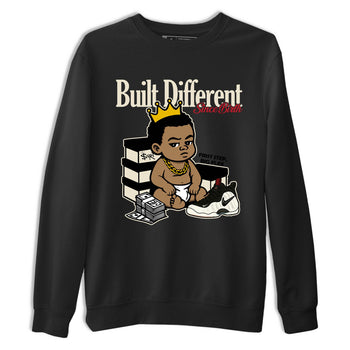 Sneaker Threads – Sneaker Tees To Match Air Foamposite One Pearl – Built Different Since Birth Graphic Tee Black 2. Perfect for Jordan releases 2025 colorways.