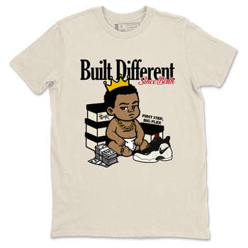 Sneaker Threads – Sneaker Tees To Match Air Foamposite One Pearl – Built Different Since Birth Graphic Tee Natural 2. Perfect for Jordan releases 2025 colorways.
