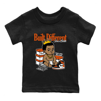 Sneaker match tees – Sneaker Tees To Match Air Jordan 1 Shattered Backboard Shoes – Built Different Since Birth Kids T-Shirt Black 2