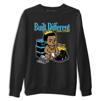 Sneaker match tees – Sneaker Tees To Match Air Jordan 11 Gamma Shoes – Built Different Since Birth Tee Black 2