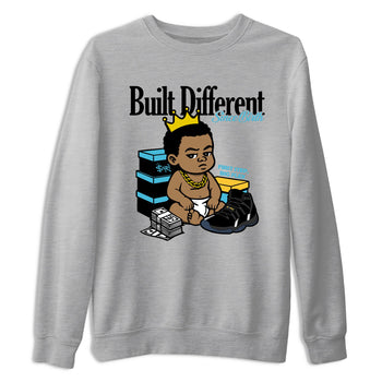 Sneaker match tees – Sneaker Tees To Match Air Jordan 11 Gamma Shoes – Built Different Since Birth Tee Heather Grey 2
