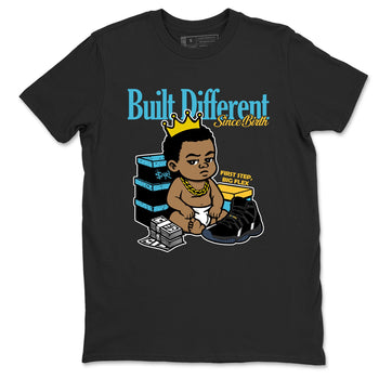 Sneaker match tees – Sneaker Tees To Match Air Jordan 11 Gamma Shoes – Built Different Since Birth Tee Black 2