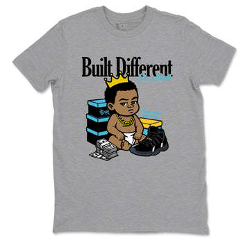 Sneaker match tees – Sneaker Tees To Match Air Jordan 11 Gamma Shoes – Built Different Since Birth Tee Heather Grey 2