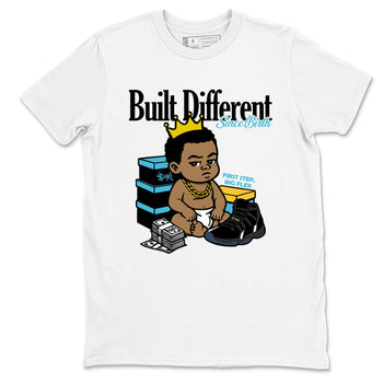 Sneaker match tees – Sneaker Tees To Match Air Jordan 11 Gamma Shoes – Built Different Since Birth Tee White 2