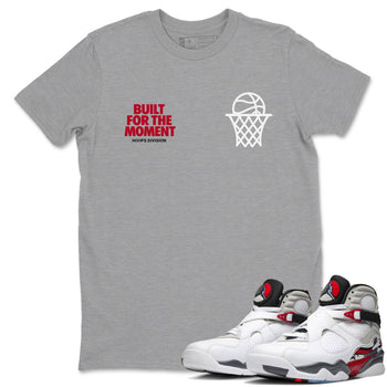 Sneaker Threads – Sneaker Tees To Match Air Jordan 8 Bunny – Built For The Moment Graphic Tee Heather Grey 1. Perfect for Jordan releases 2025 colorways.