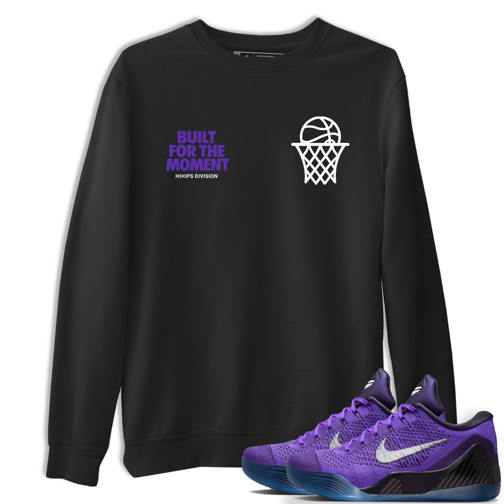 Sneaker Threads – Sneaker Tees To Match Nike KB 9 Hyper Grape – Built For The Moment Graphic Tee Black 1. Perfect for purple basketball sneaker releases and legacy-inspired colorways for 2025 hoopers.