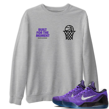 Sneaker Threads – Sneaker Tees To Match Nike KB 9 Hyper Grape – Built For The Moment Graphic Tee Heather Grey 1. Perfect for purple basketball sneaker releases and legacy-inspired colorways for 2025 hoopers.