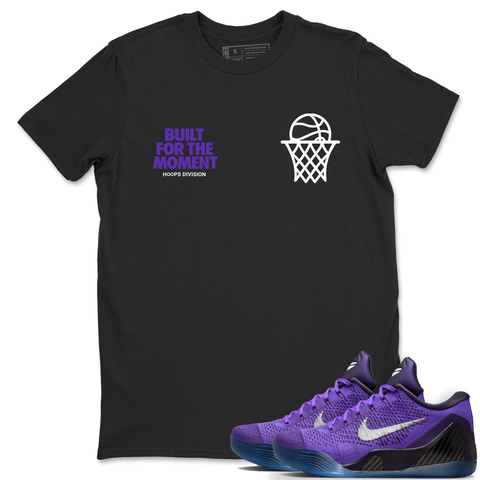 Sneaker Threads – Sneaker Tees To Match Nike KB 9 Hyper Grape – Built For The Moment Graphic Tee Black 1. Perfect for purple basketball sneaker releases and legacy-inspired colorways for 2025 hoopers.
