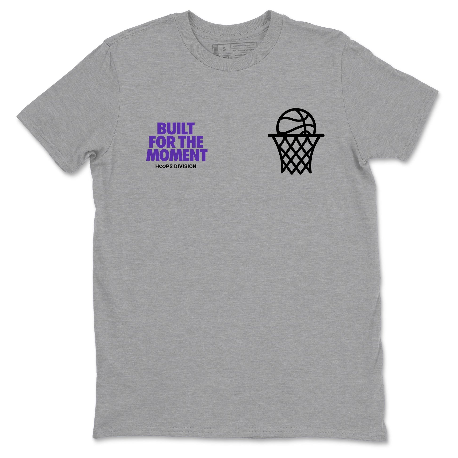 Sneaker Threads – Sneaker Tees To Match Nike KB 9 Hyper Grape – Built For The Moment Graphic Tee Heather Grey 2. Perfect for purple basketball sneaker releases and legacy-inspired colorways for 2025 hoopers.