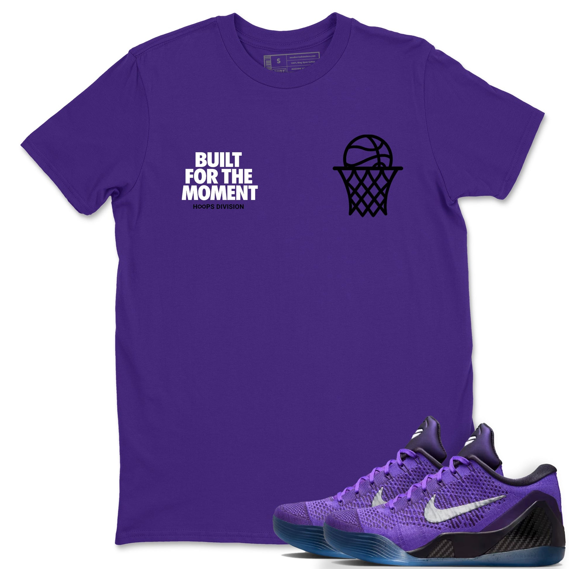 Sneaker Threads – Sneaker Tees To Match Nike KB 9 Hyper Grape – Built For The Moment Graphic Tee Purple 1. Perfect for purple basketball sneaker releases and legacy-inspired colorways for 2025 hoopers.