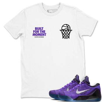 Sneaker Threads – Sneaker Tees To Match Nike KB 9 Hyper Grape – Built For The Moment Graphic Tee White 1. Perfect for purple basketball sneaker releases and legacy-inspired colorways for 2025 hoopers.