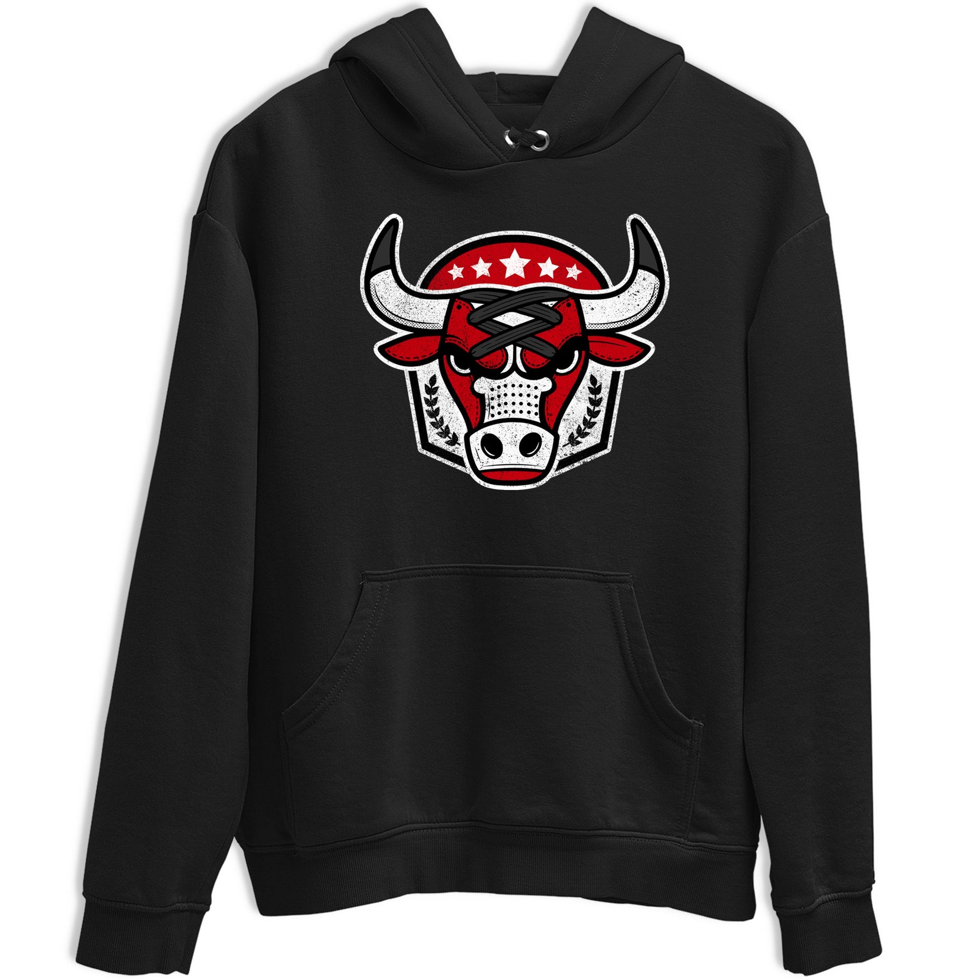 Best Sneakerfit graphic tee – Sneaker Tees To Match Air Jordan 1 Low Chicago Sneakers – Bull Emblem Tee Black 2