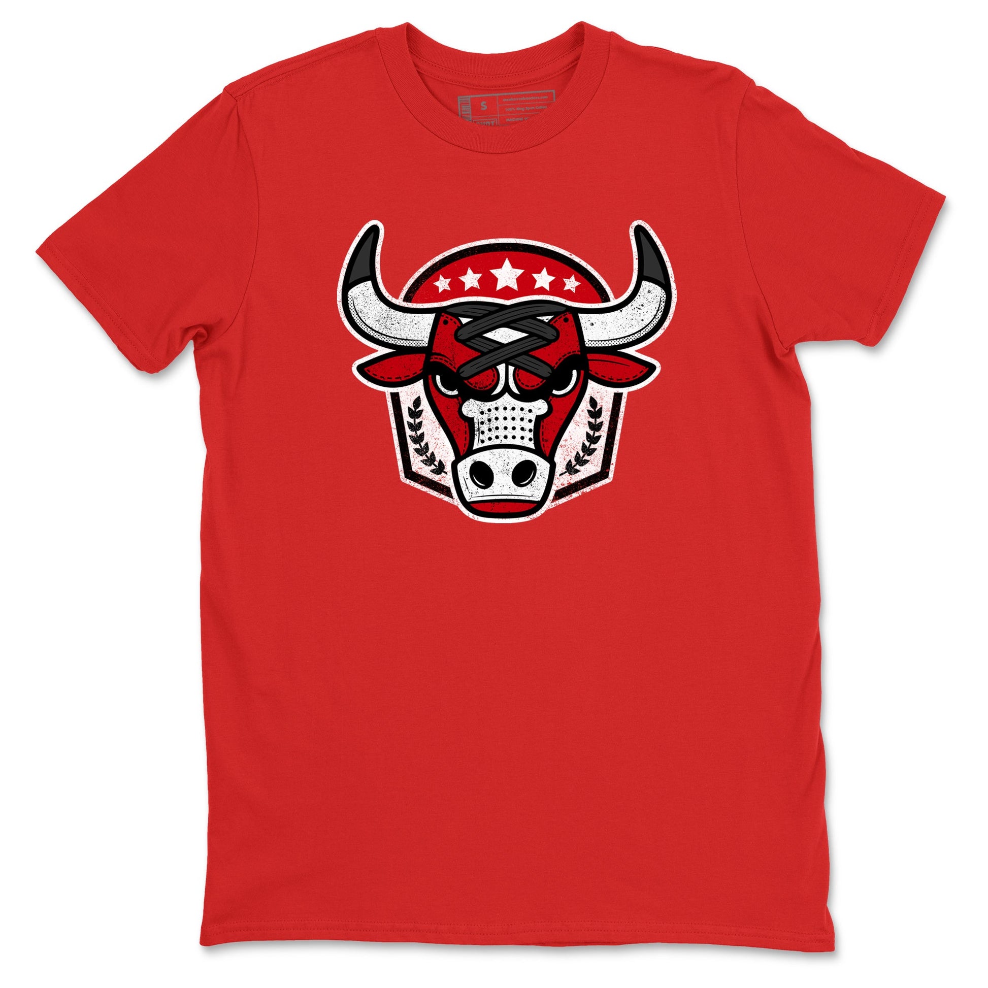 Best Sneakerfit graphic tee – Sneaker Tees To Match Air Jordan 1 Low Chicago Sneakers – Bull Emblem Tee Red 2