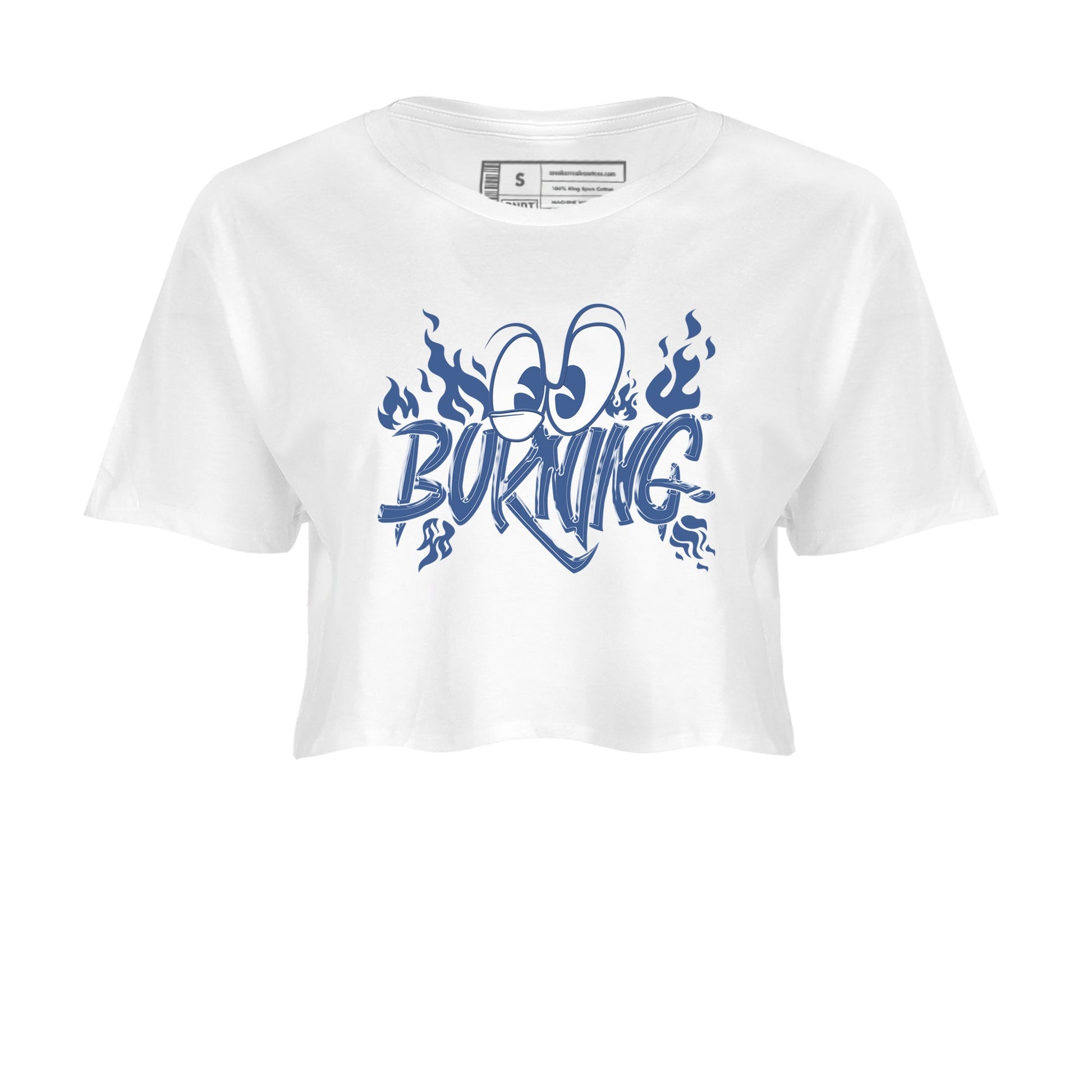 11s Diffused Blue shirts to match jordans Burning sneaker match tees Air Jordan 11 Diffused Blue SNRT Sneaker Release Tees unisex cotton White 2 Crop Shirts