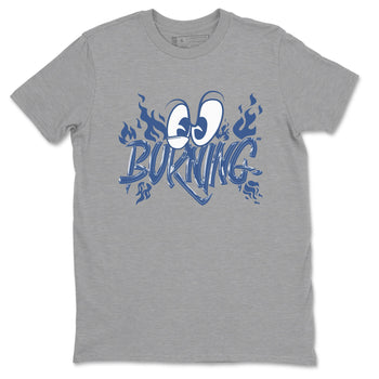 11s Diffused Blue shirts to match jordans Burning sneaker match tees Air Jordan 11 Diffused Blue SNRT Sneaker Release Tees unisex cotton Heather Grey 2 crew neck shirts