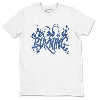 11s Diffused Blue shirts to match jordans Burning sneaker match tees Air Jordan 11 Diffused Blue SNRT Sneaker Release Tees unisex cotton White 2 crew neck shirts