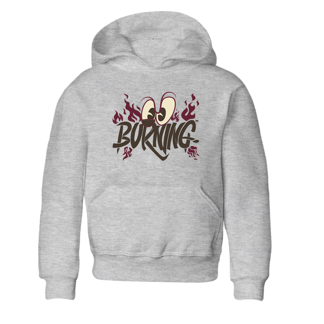 3s A Ma Maniere x Burgundy Crush shirts to match jordans Burning sneaker match tees A Ma Maniere x Air Jordan 3 Burgundy Crush Sneaker Release Tees Youth Baby Heather Grey 2 crew neck shirts