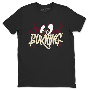 3s A Ma Maniere x Burgundy Crush shirts to match jordans Burning sneaker match tees A Ma Maniere x Air Jordan 3 Burgundy Crush Sneaker Release Tees unisex cotton Black 2 crew neck shirts