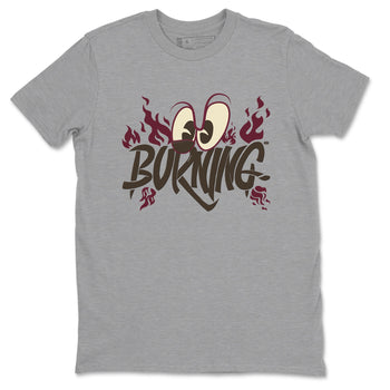 3s A Ma Maniere x Burgundy Crush shirts to match jordans Burning sneaker match tees A Ma Maniere x Air Jordan 3 Burgundy Crush Sneaker Release Tees unisex cotton Heather Grey 2 crew neck shirts