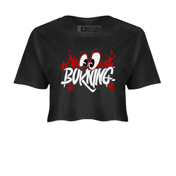 3s Cement Grey shirts to match jordans Burning sneaker match tees Air Jordan 3 Cement Grey match shoes to clothes SNRT Sneaker Tees unisex cotton Black 2 crop tee
