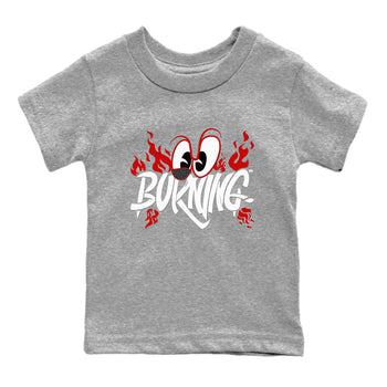 3s Cement Grey shirts to match jordans Burning sneaker match tees Air Jordan 3 Cement Grey match shoes to clothes SNRT Sneaker Tees Youth Baby Heather Grey 2 tee