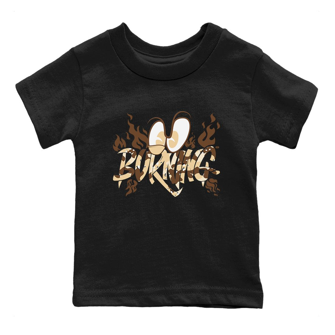 3s Desert Camo shirts to match jordans Burning sneaker match tees Air Jordan 3 Desert Camo SNRT Sneaker Tees streetwear brand Baby and Youth Black 2 cotton tee