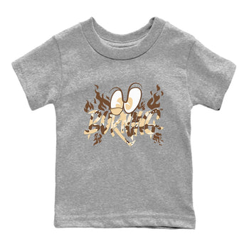3s Desert Camo shirts to match jordans Burning sneaker match tees Air Jordan 3 Desert Camo SNRT Sneaker Tees streetwear brand Baby and Youth Heather Grey 2 cotton tee