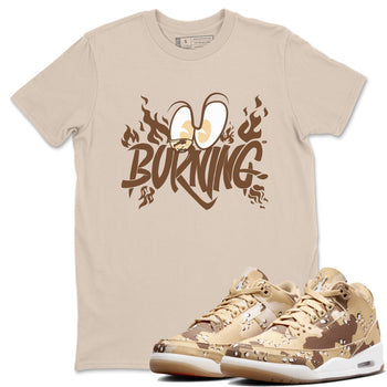 3s Desert Camo shirts to match jordans Burning sneaker match tees Air Jordan 3 Desert Camo SNRT Sneaker Tees streetwear brand Sand 1 unisex cotton tee