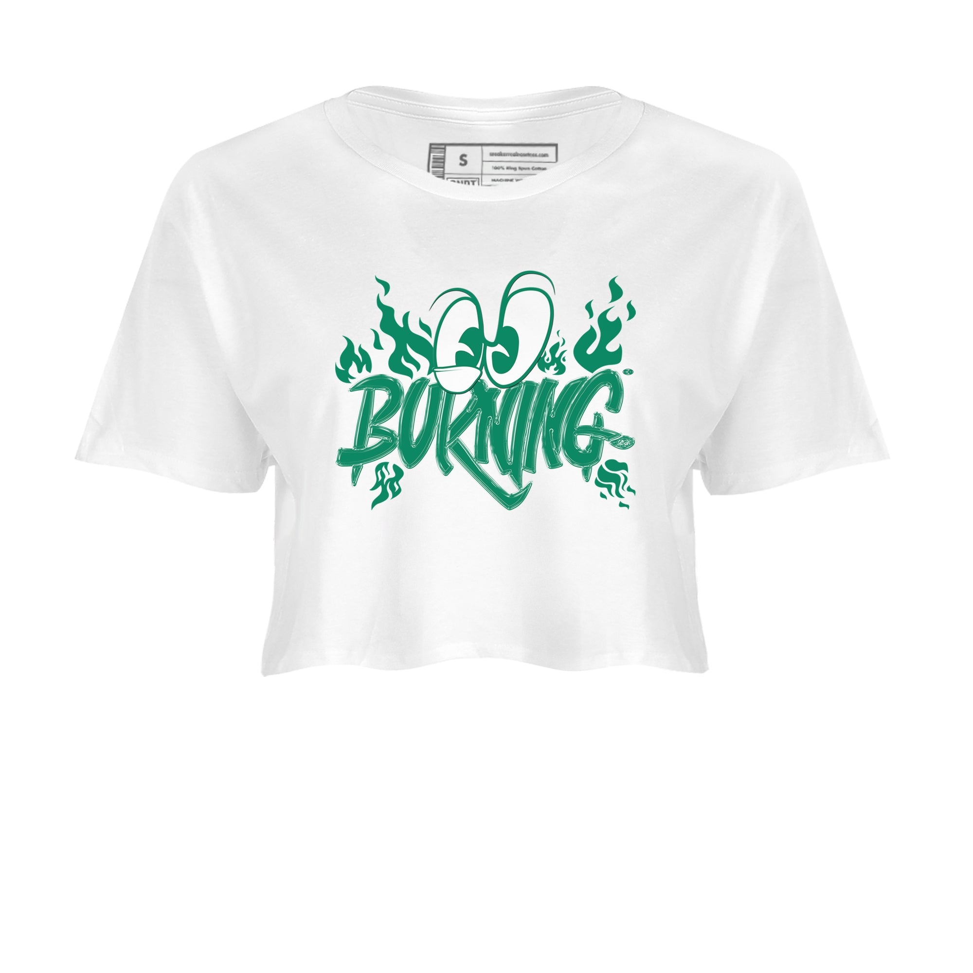 4s Oxidized Green shirts to match jordans Burning sneaker match tees Air Jordan 4 Oxidized Green SNRT Sneaker Tees streetwear brand White 2 crop tee