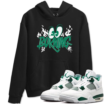 4s Oxidized Green shirts to match jordans Burning sneaker match tees Air Jordan 4 Oxidized Green SNRT Sneaker Tees streetwear brand Black 1 unisex cotton tee