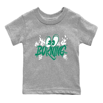 4s Oxidized Green shirts to match jordans Burning sneaker match tees Air Jordan 4 Oxidized Green SNRT Sneaker Tees streetwear brand Baby and Youth Heather Grey 2 cotton tee