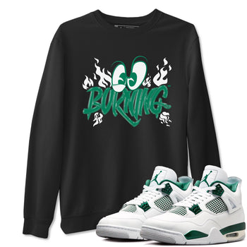4s Oxidized Green shirts to match jordans Burning sneaker match tees Air Jordan 4 Oxidized Green SNRT Sneaker Tees streetwear brand Black 1 unisex cotton tee