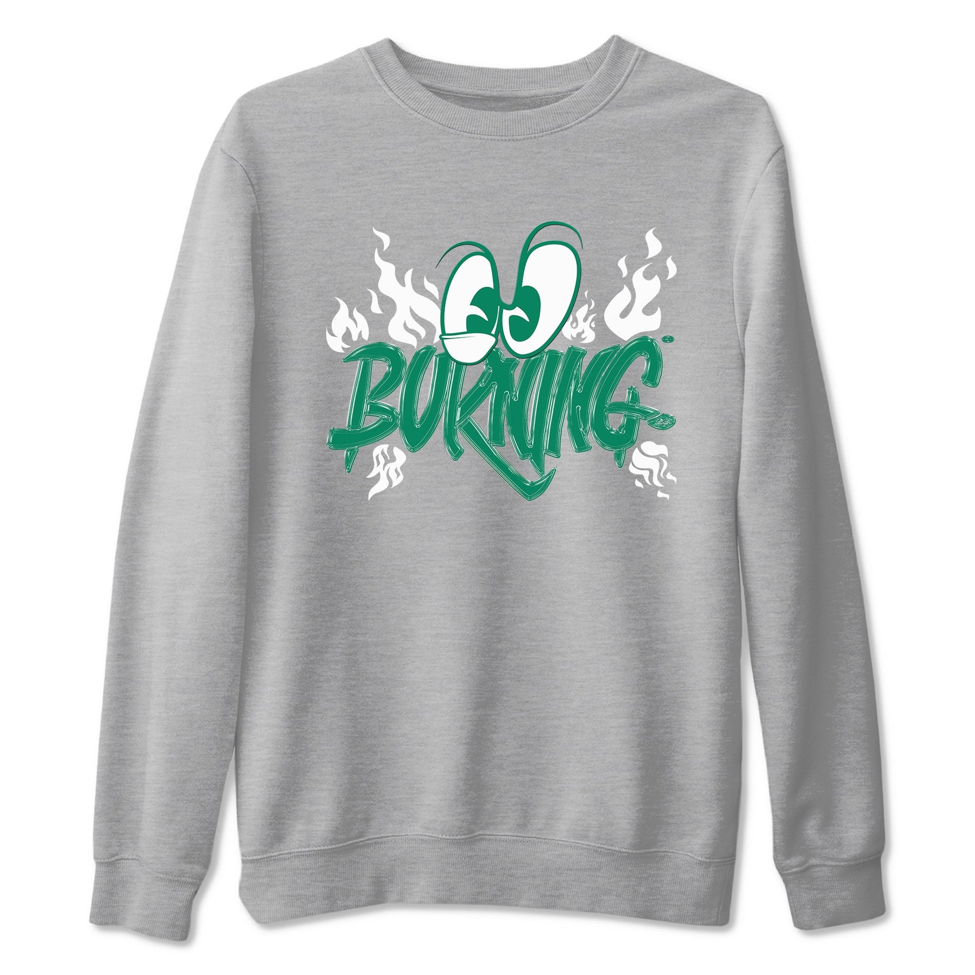 4s Oxidized Green shirts to match jordans Burning sneaker match tees Air Jordan 4 Oxidized Green SNRT Sneaker Tees streetwear brand Heather Grey 2 unisex cotton tee