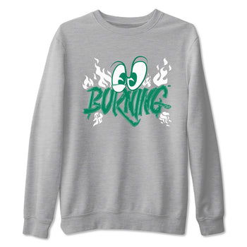 4s Oxidized Green shirts to match jordans Burning sneaker match tees Air Jordan 4 Oxidized Green SNRT Sneaker Tees streetwear brand Heather Grey 2 unisex cotton tee