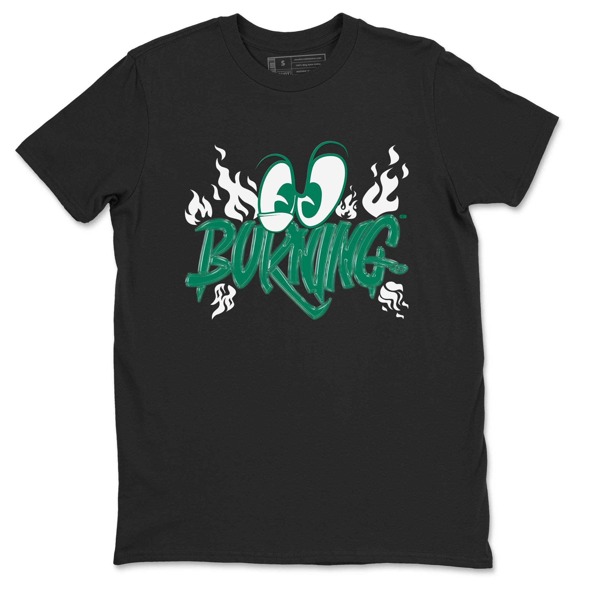 4s Oxidized Green shirts to match jordans Burning sneaker match tees Air Jordan 4 Oxidized Green SNRT Sneaker Tees streetwear brand Black 2 unisex cotton tee