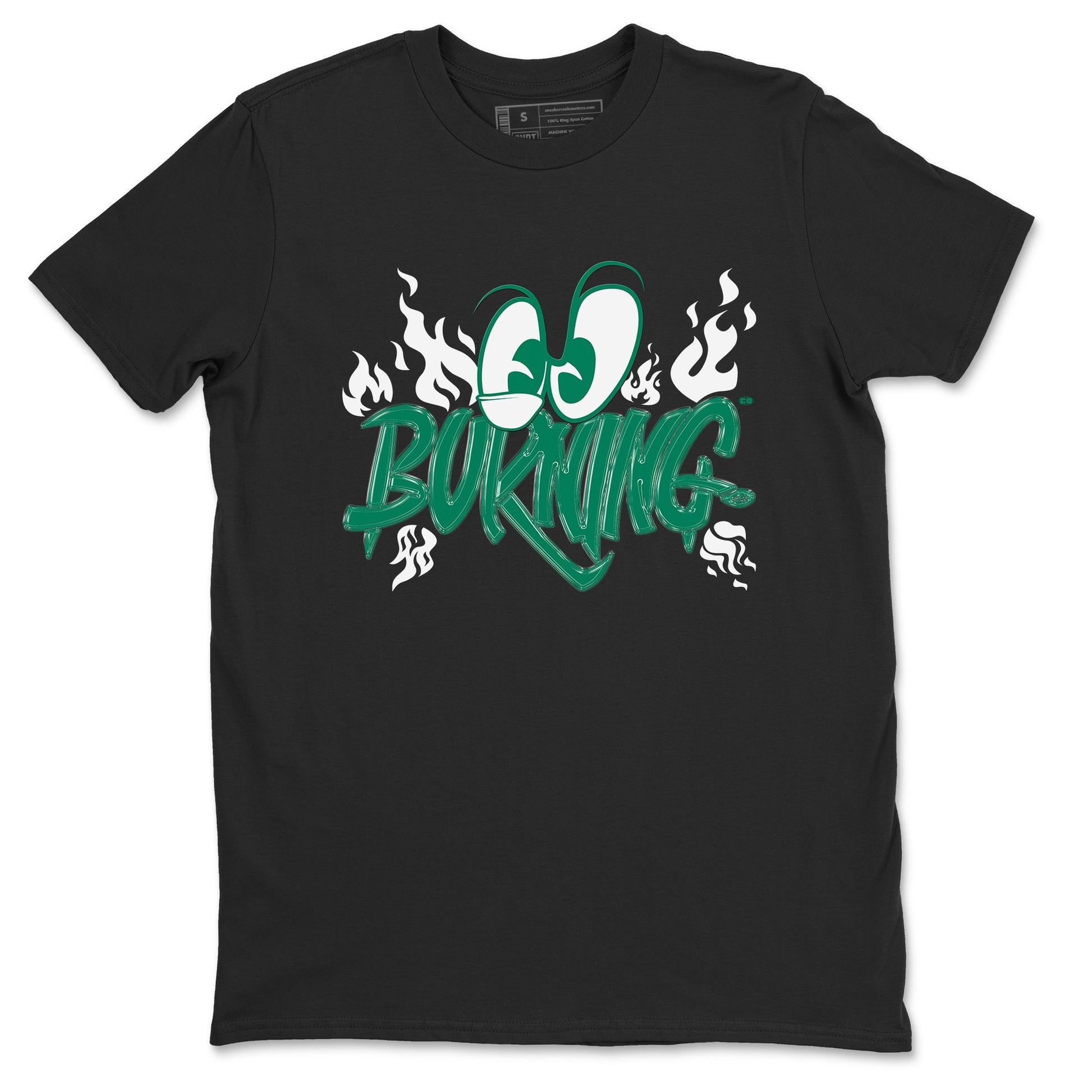 4s Oxidized Green shirts to match jordans Burning sneaker match tees Air Jordan 4 Oxidized Green SNRT Sneaker Tees streetwear brand Black 2 unisex cotton tee