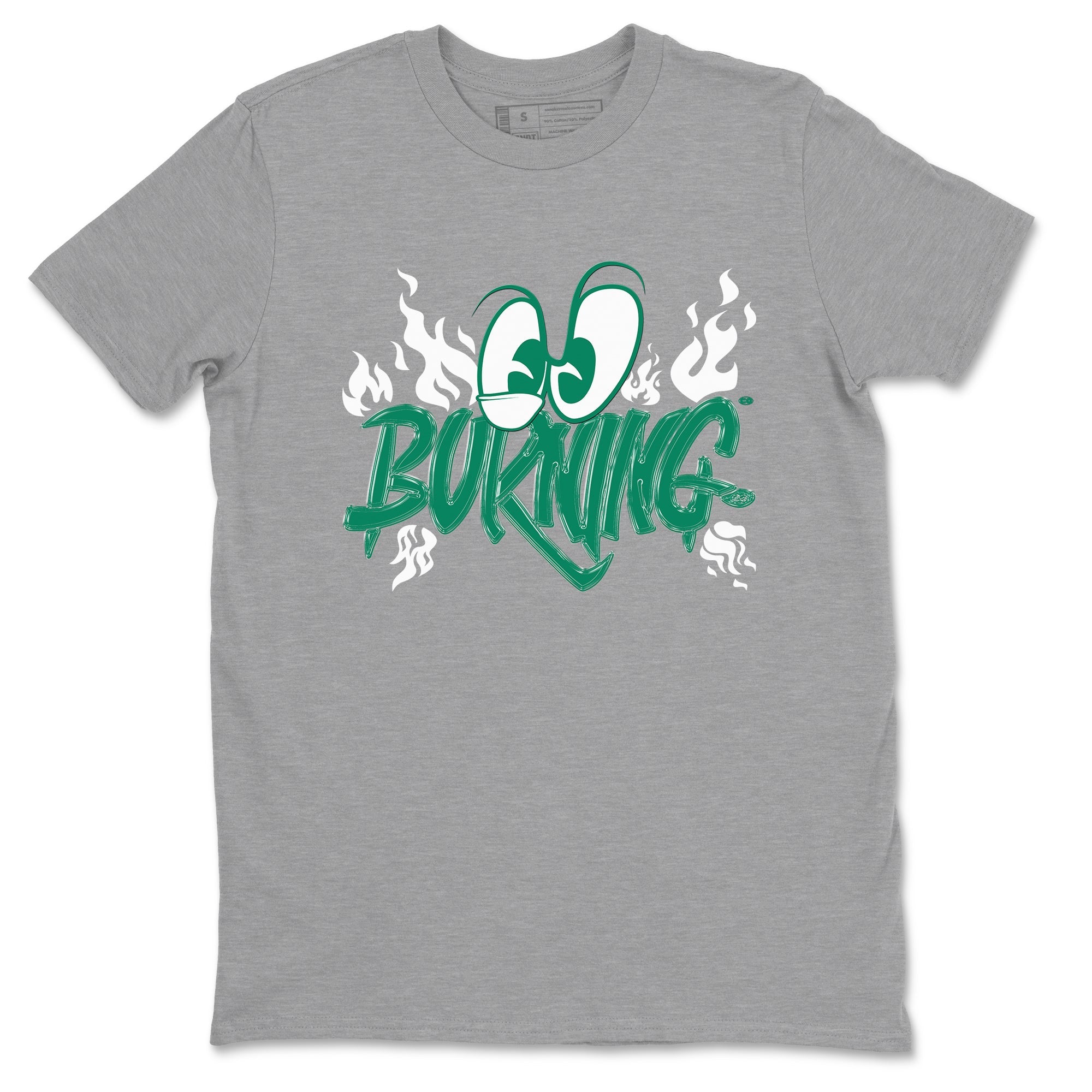 4s Oxidized Green shirts to match jordans Burning sneaker match tees Air Jordan 4 Oxidized Green SNRT Sneaker Tees streetwear brand Heather Grey 2 unisex cotton tee