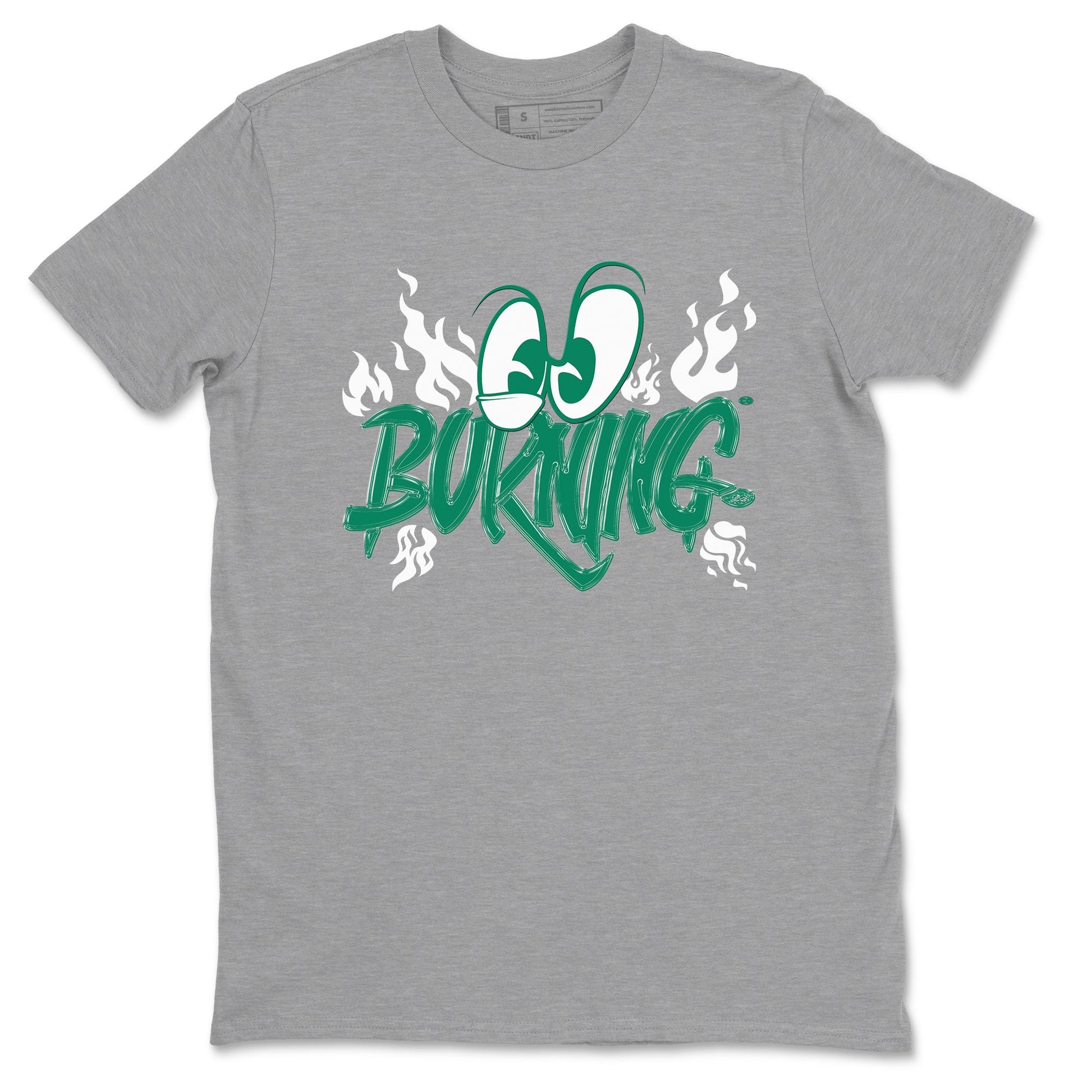 4s Oxidized Green shirts to match jordans Burning sneaker match tees Air Jordan 4 Oxidized Green SNRT Sneaker Tees streetwear brand Heather Grey 2 unisex cotton tee