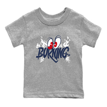 6s White And Midnight Navy shirts to match jordans Burning sneaker match tees Air Jordan 6 White And Midnight Navy SNRT Sneaker Release Tees Youth Baby Heather Grey 2 crew neck shirts