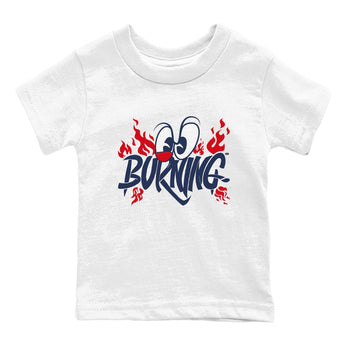 6s White And Midnight Navy shirts to match jordans Burning sneaker match tees Air Jordan 6 White And Midnight Navy SNRT Sneaker Release Tees Youth Baby White 2 crew neck shirts