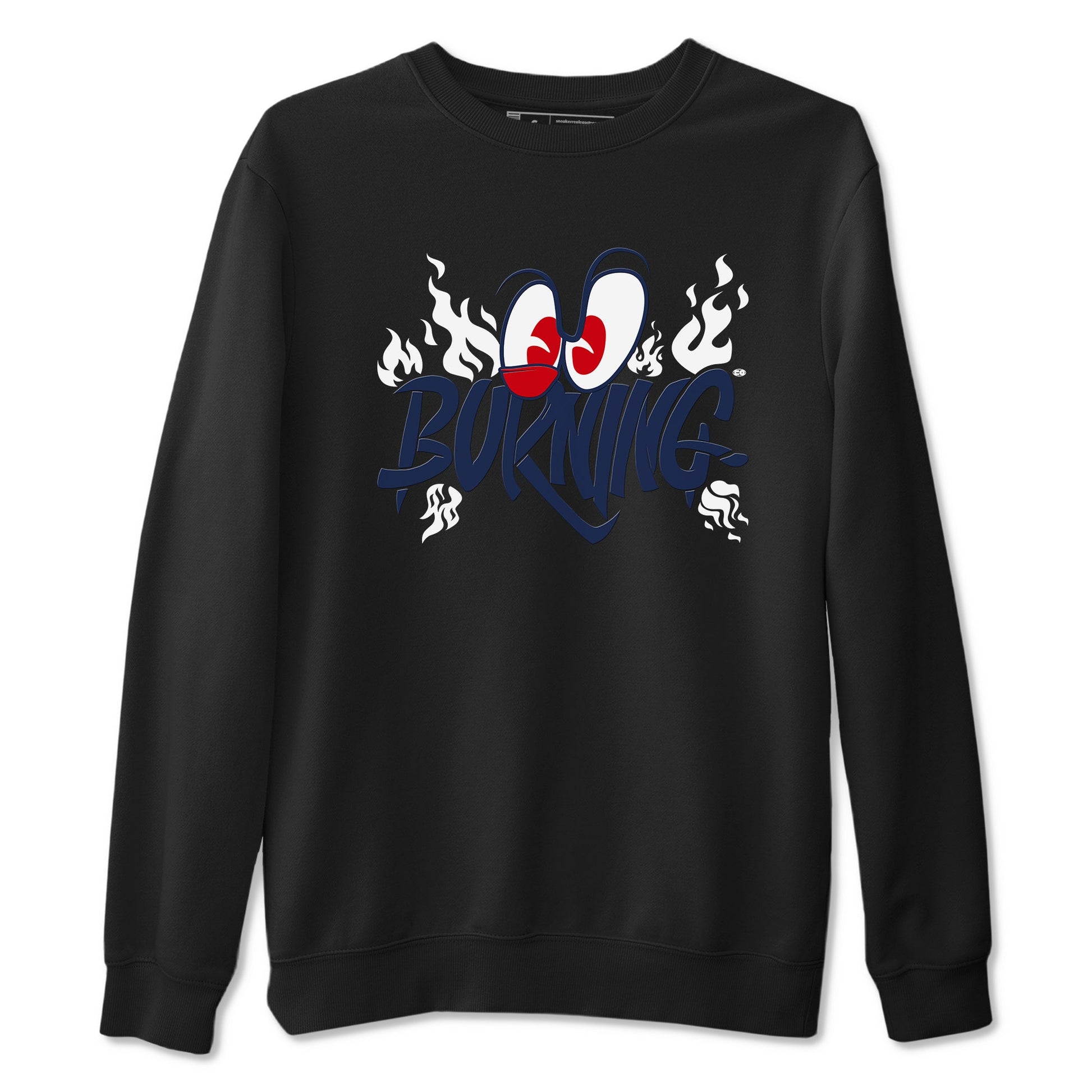 6s White And Midnight Navy shirts to match jordans Burning sneaker match tees Air Jordan 6 White And Midnight Navy SNRT Sneaker Release Tees unisex cotton Black 2 crew neck shirts