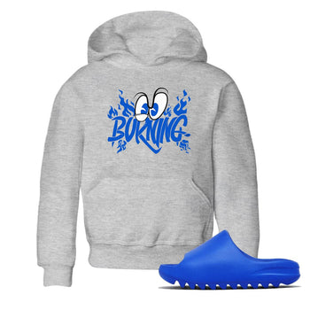 Yeezy Slide Azure shirts to match jordans Burning sneaker match tees Yeezy Slide Azure SNRT Sneaker Tees streetwear brand Baby and Youth Heather Grey 1 cotton tee