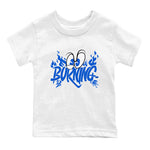 Yeezy Slide Azure shirts to match jordans Burning sneaker match tees Yeezy Slide Azure SNRT Sneaker Tees streetwear brand Baby and Youth White 2 cotton tee